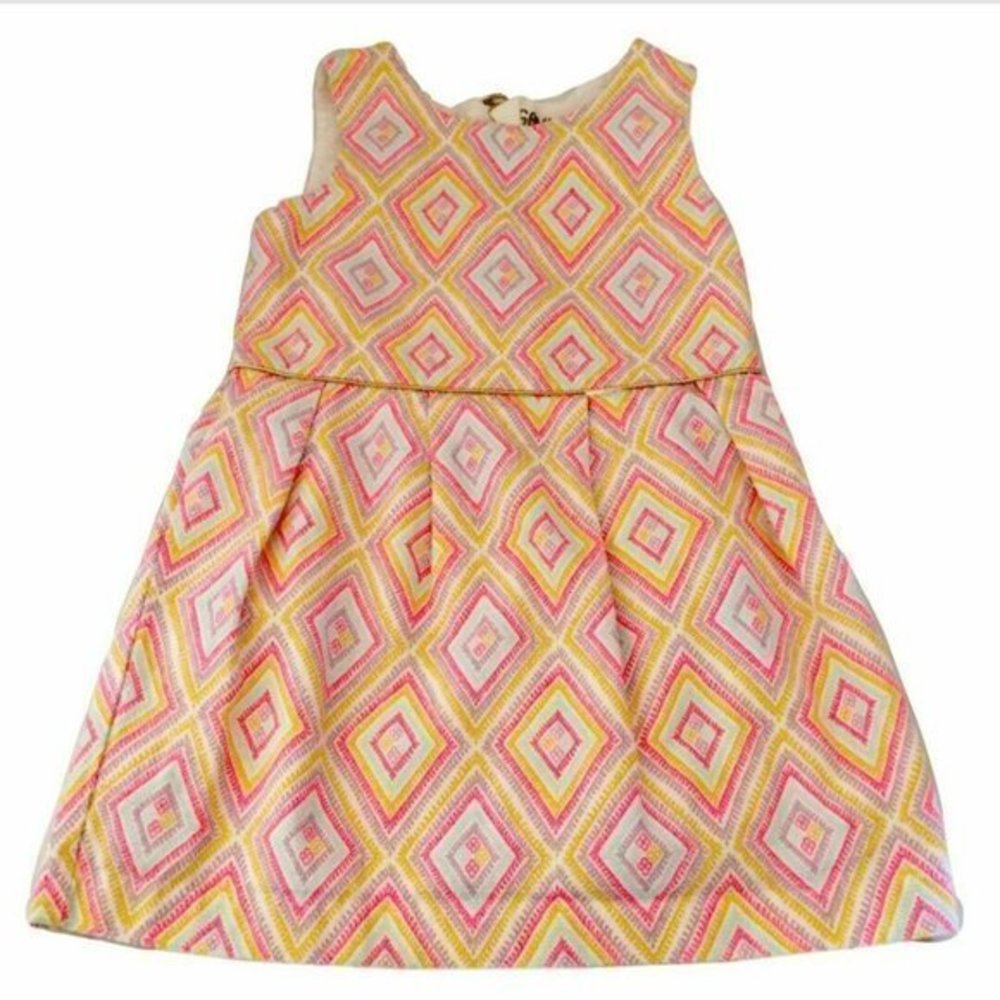 GENUINE KIDS from Oshkosh Toddler Girls Size 3T Sleeveless Dress Line Diamond
